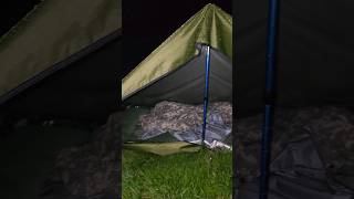 Tarp shelter rain camping complete review inside amp out Bushcraft offgrid survival skills [upl. by Giuseppe]