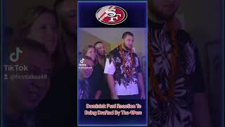 Dominick Punis Reaction To Being Drafted By The 49ers [upl. by Osrit]