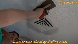 Popcorn Ceiling Removal amp Skim Coat  Drywall Repair Part 3 [upl. by Emeric]