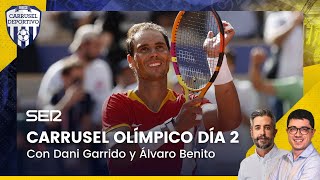 CARRUSEL OLÍMPICO RAFA NADAL SUPERA LA PRIMERA RONDA Y SE MEDIRÁ A DJOKOVIC ESTE LUNES [upl. by Maurreen]