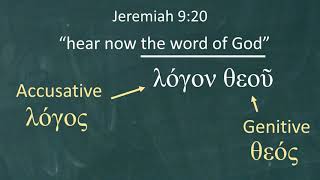 New Testament Greek Lesson 9 Genitive amp Dative [upl. by Sackville854]