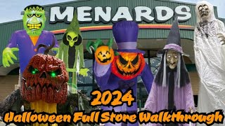 MENARDS Halloween NEW 2024 Decor Store Walkthrough [upl. by Enimajneb]