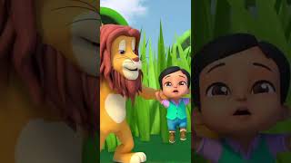 Sher Nirala Aaya Re Hindi Balgeet शेर निराला shorts hindicartoon lionking youtubeshorts [upl. by Eilsew]