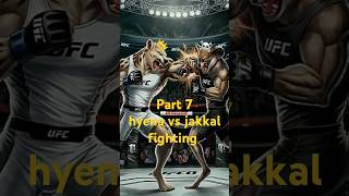 hyena vs jackal fighting win hyena shorts viralvideo animals [upl. by Eboh]