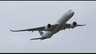 Airbus A350 Fly by Plant Bremen  Airport Bremen [upl. by Pump]