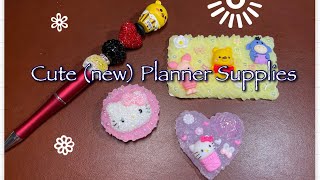 New Handmade Pooh amp Hello Kitty Planner Supplies So Cute [upl. by Lupiv]