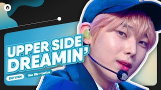 Updated ENHYPEN  Upper Side Dreamin  Line Distribution [upl. by Azmuh]