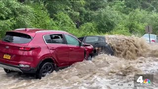 Woman swept away in rare NY flash flood emergency dies  NBC New York [upl. by Arayt54]