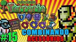 Terraria 15  PC  Combinando Acessórios Spectre Boots Obsidian Shield e Mana Regeneration Band [upl. by Ellehsyt]