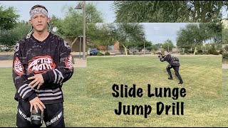 Slide Lunge Jump Paintball Drill [upl. by Lanrev]