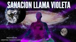 MEDITACIÓN guiada de SANACIÓN de la LLAMA VIOLETA💜ORACIÓN Y energía del YO SOY [upl. by Kelila]