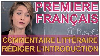 Commentaire littéraire  Rédiger lintroduction  Français 1ère  Les Bons Profs [upl. by Kcired]