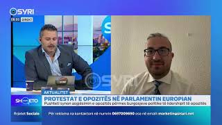 KAFE SHQETO Protesta e opozitës në Parlamentin Europian [upl. by Okier]