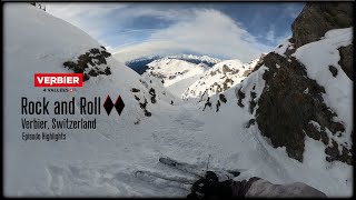 Rock and Roll Couloir  Verbier Switzerland 13024 Double Diamond [upl. by Falconer]