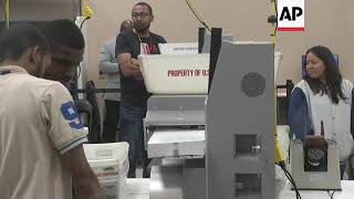 Broward County elections office starts recount [upl. by Dorrej]