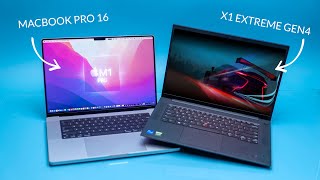 MacBook Pro 16 vs Lenovo X1 Extreme Gen 4  Make the Right Choice [upl. by Raynah]