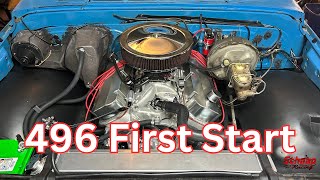 496 Big Block Chevy First Start [upl. by Lingwood113]