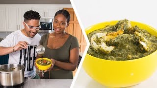 How To Make Trini Callaloo  Foodie Nation [upl. by Imotas593]