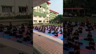 Regular Yoga Classes at School [upl. by Ecikram]