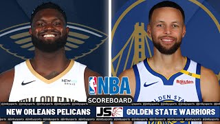 New Orleans Pelicans vs Golden State Warriors  NBA Live PlayByPlay Scoreboard 2024 [upl. by Eglantine]