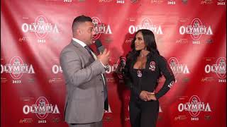 Yarishna Ayala at the 2022 Mr Olympia check in [upl. by Clute]