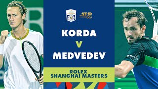 Sebastian Korda vs Daniil Medvedev Highlights  Rolex Shanghai Masters 2023 [upl. by Xanthus378]