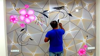 top 10 new Wall painting design design [upl. by Niffirg55]