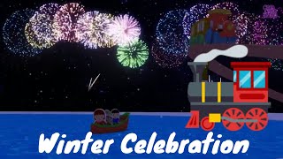 Winter celebration fun  choo choo train videos for kids [upl. by Adnamar]