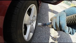 lock nut removal with impact wrench [upl. by Pettiford]