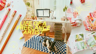 LIFE OF A FREELANCE ARTIST ♡ PATREON YOUTUBE SHOP UPDATE [upl. by Yt]