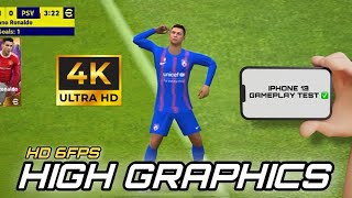 EFOOTBALL 2023 MOBILE  FIRST LOOK GAMEPLAY ON IPHONE 13 60 FPS amp HIGH GRAPHICS [upl. by Carling596]