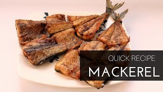 Pan Fried Mackerel  Quick amp Easy Recipe [upl. by Loyce]