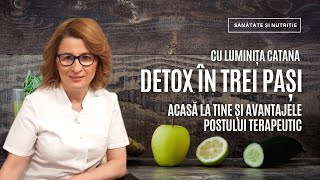 🎙 DETOXIFIEREA ÎN TREI PAȘI ȘI AVANTAJELE POSTULUI TERAPEUTIC ⎟ Cu LUMINIȚA CATANA [upl. by Reahard76]