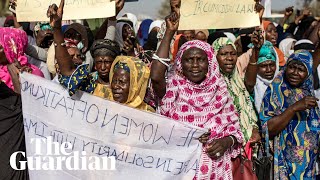 The Gambia FGM supporters march to overturn ban [upl. by Annaert153]