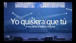 Diego Verdaguer  Yo Quisiera Que Tú En Vivo Desde El Auditorio Nacional [upl. by Netsud]