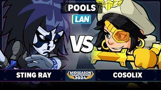 Cosolix vs STING RAY  Pools  Brawlhalla Midseason Championship 2024  LAN 1v1 [upl. by Corri]