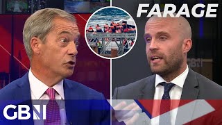 Migrant Crisis  ‘Theyre just standing and watching’  Nigel Farage fumes at French Police [upl. by Leibarg]