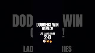 Dodgers WIN Game 2 LAD Leads Series 20⚾💥🔥gabrielpaganBASEBALL [upl. by Polik999]