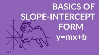 ʕ•ᴥ•ʔ Slope Intercept Form of the Equation of a Line ymxb Simple Basics [upl. by Madda]