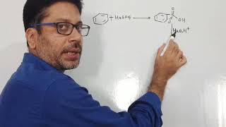 Sulphonation and desulphonation of benzene [upl. by Esyli25]