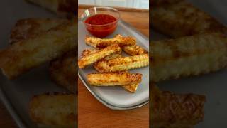 Air Fried Halloumi Cheese Sticks  Doug Cooking [upl. by Ahsatan581]