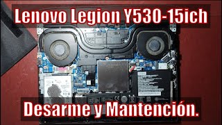 Lenovo Legion Y53015ICH Desarme Mantención y Cambio De Pasta Térmica 🐊 RC 19 [upl. by Filbert]