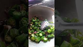 Bendakaya fry recipe 😀😀 short video [upl. by Jovi]