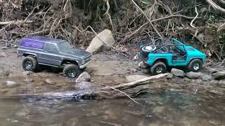 Crawling the Harmony Creek Traxxas vs Axial vs Redcat [upl. by Junno132]