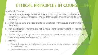 Ethical principles in counselling [upl. by Rudin156]