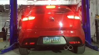 Kia Rio exhaust system DRIFT XAUST [upl. by Aggarwal]