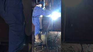 Fcaw welding in offshore structure platform inspector [upl. by Palecek]