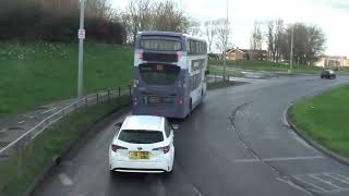 Route B2 Basildon Bus Station to Laindon Fenton Way Fast Visual [upl. by Yneffit]