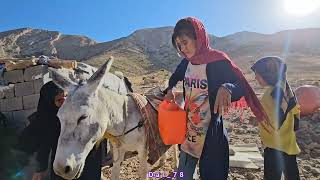 The hard daily life of Farhanaz nomadic family Gathering things to travel to Mahdi villageDar79 [upl. by Yntrok771]