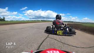 Kart Stars Nationals Heat 1 2024  Briggs LO206 Senior 332  Shannonville Motorsports Park [upl. by Gasparo]